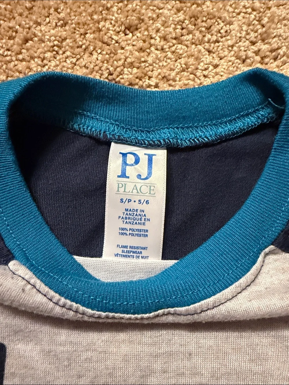 Children’s Place Kids Navy & Gray Pajama Set